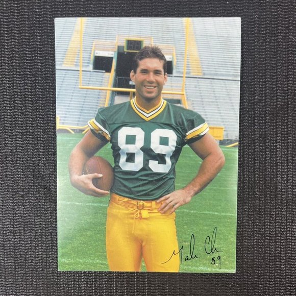 Mark Chmura Green Bay Packers Team Roster Profile Photo Signature 1998 Vintage - Picture 2 of 8
